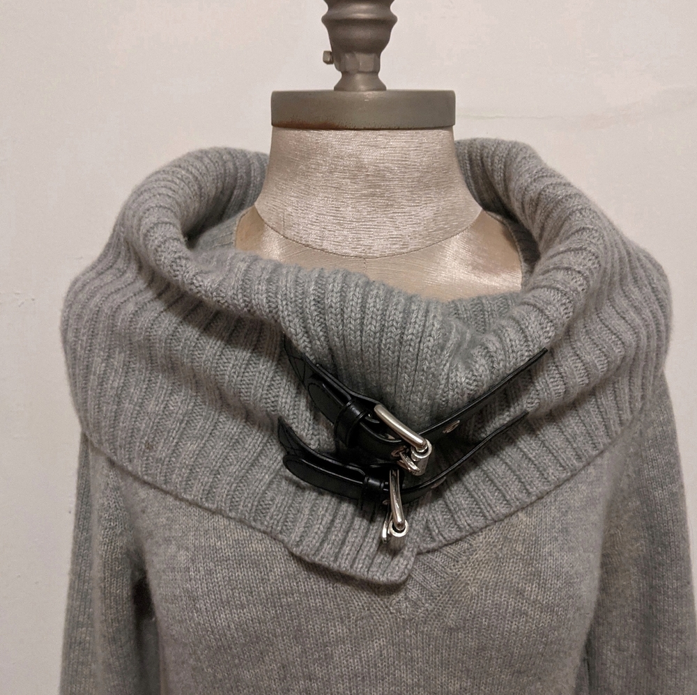 MICHAEL Michael Kors Belt Collar Sweater Dress